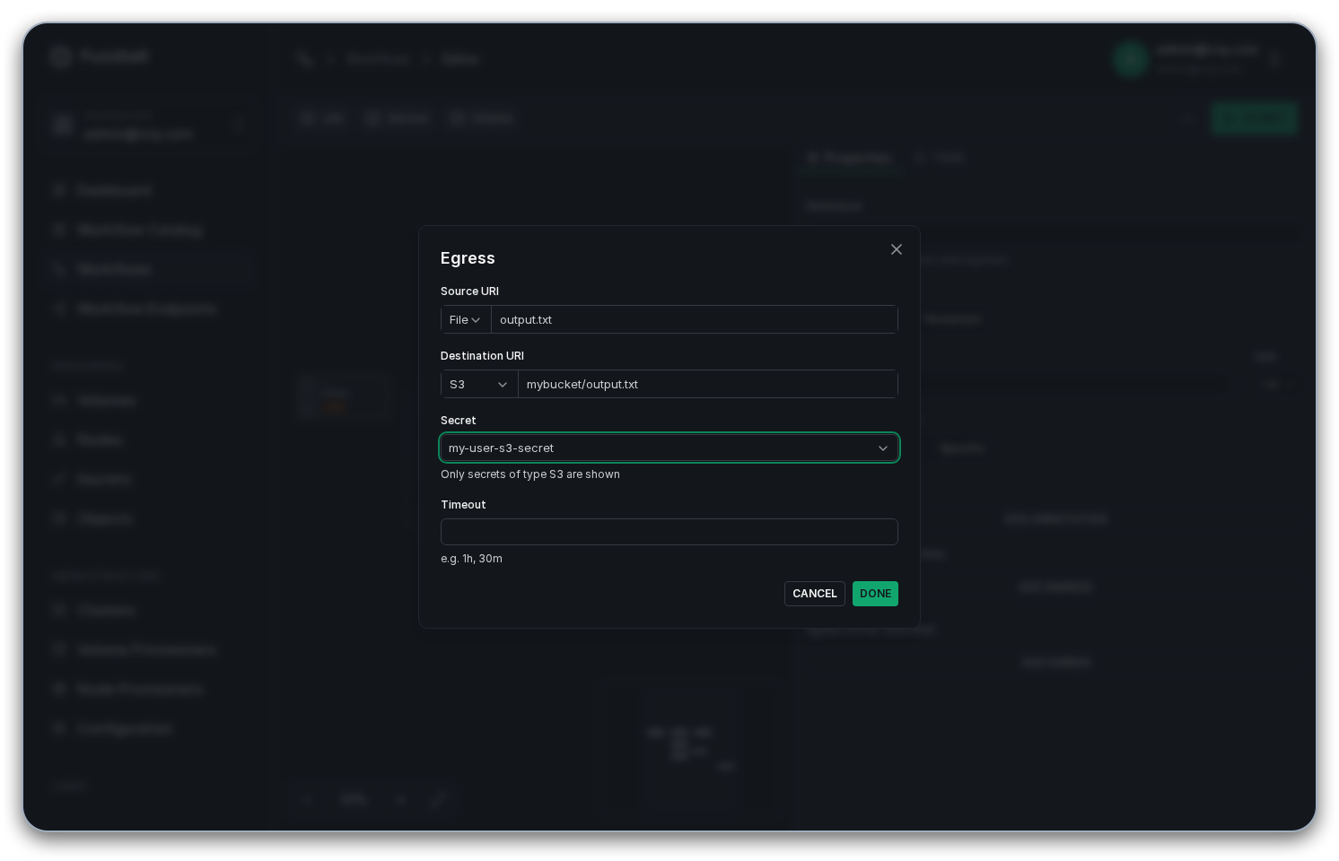egress configured for S3 bucket
